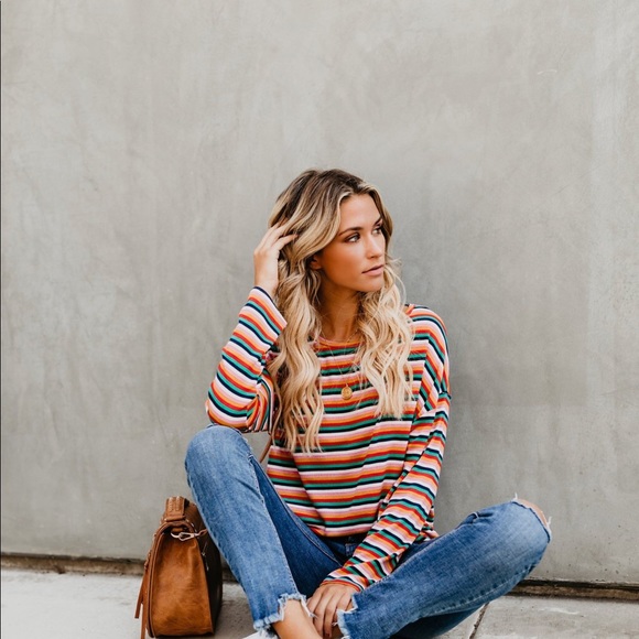 Striped Sweater Top - Picture 6 of 8